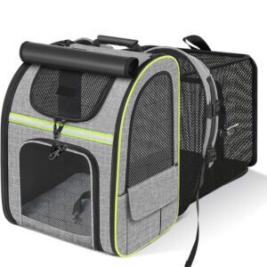 Portable Breathable Foldable Expandable Dog Cat Pet Carrier Backpack