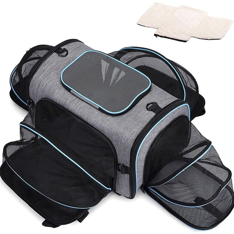 Premium Expandable Soft-Sided Pet Carrier with Mesh Ventilation & Plush Cushion - Image 2