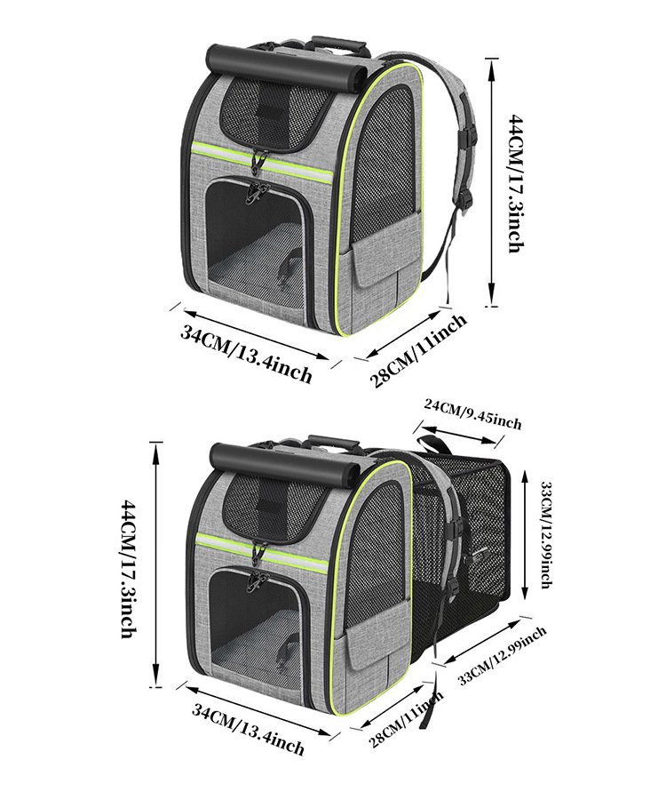 Portable Breathable Foldable Expandable Dog Cat Pet Carrier Backpack - Image 2