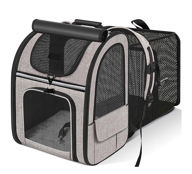 Portable Breathable Foldable Expandable Dog Cat Pet Carrier Backpack - Image 4