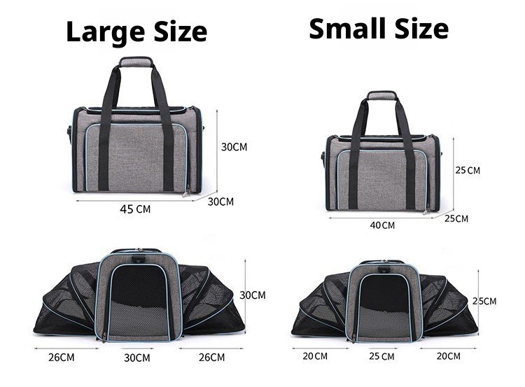 Expandable Pet Travel Carrier Bag - Image 2