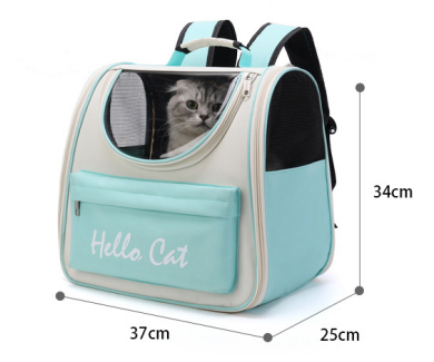 Breathable Portable Pet Carrier Backpack for Cats and Small Dogs with Mesh Windows - Image 2