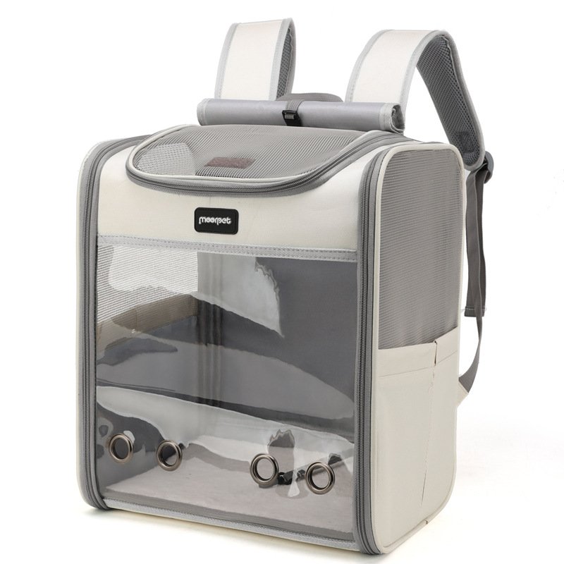 Transparent Window Pet Carrier Backpack with Breathable Mesh for Cats and Small Dogs - Image 2