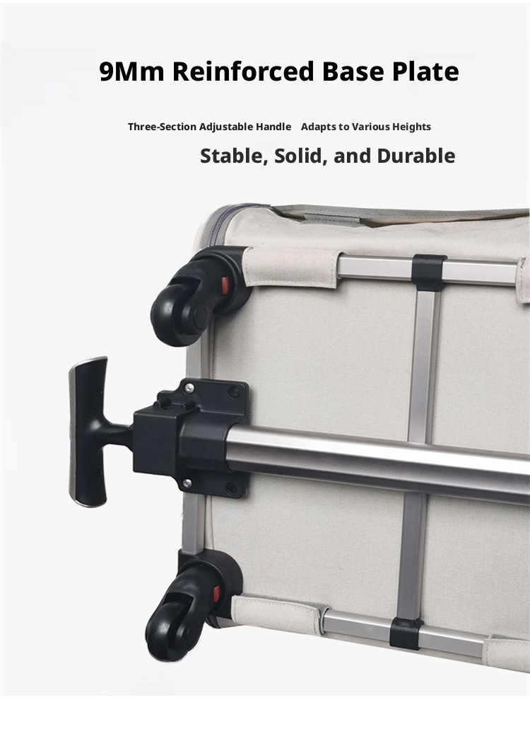 Double-Layer Rolling Pet Carrier with 360° Wheels - Image 5