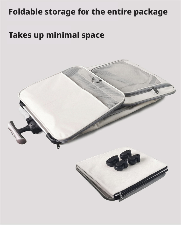 Double-Layer Rolling Pet Carrier with 360° Wheels - Image 4